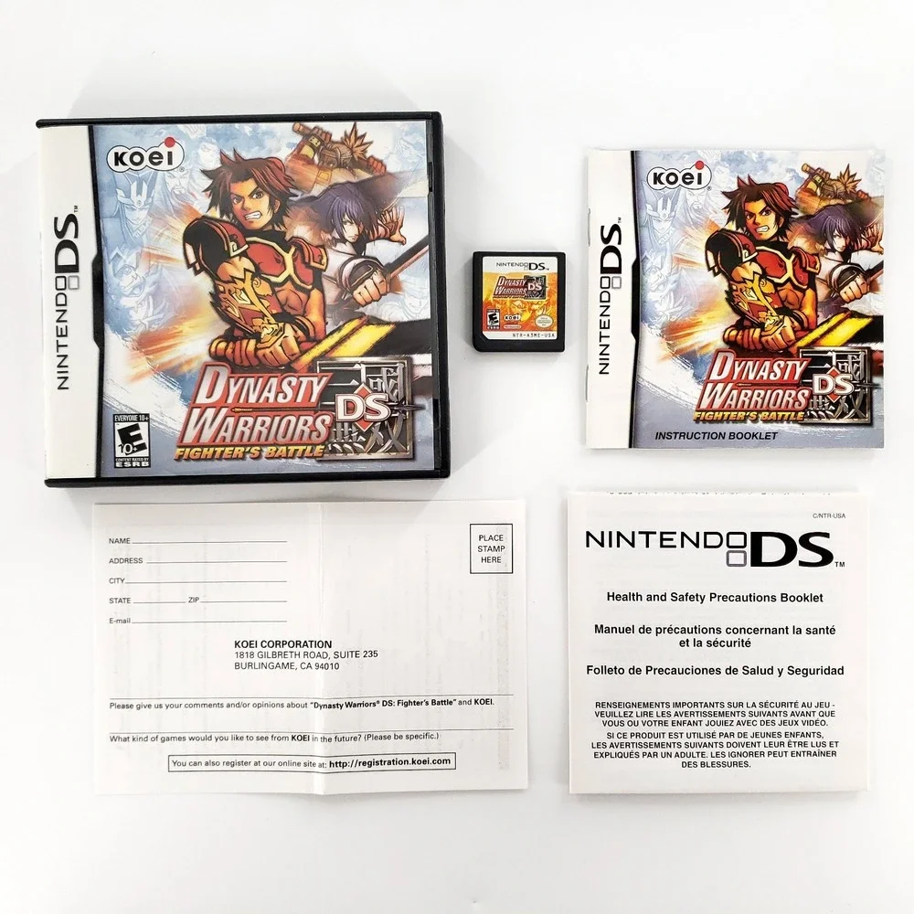 Dynasty Warriors DS: Fighter's Battle (Nintendo DS, 2007) Authentic Complete